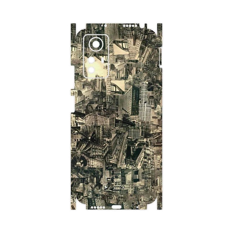 برچسب پوششی ماهوت مدل Collage of Skyscraper-FullSkin مناسب برای گوشی موبایل شیائومی Redmi Note 12S