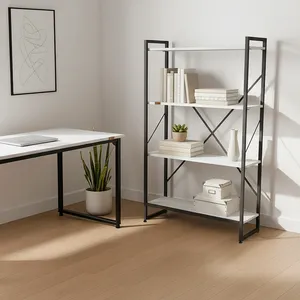 کتابخانه چهار طبقه دیزم مدل مونتاژی LIB_80×140_W