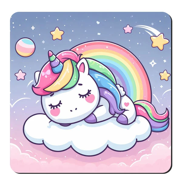 زیر لیوانی طرح تک شاخ کد nzl319