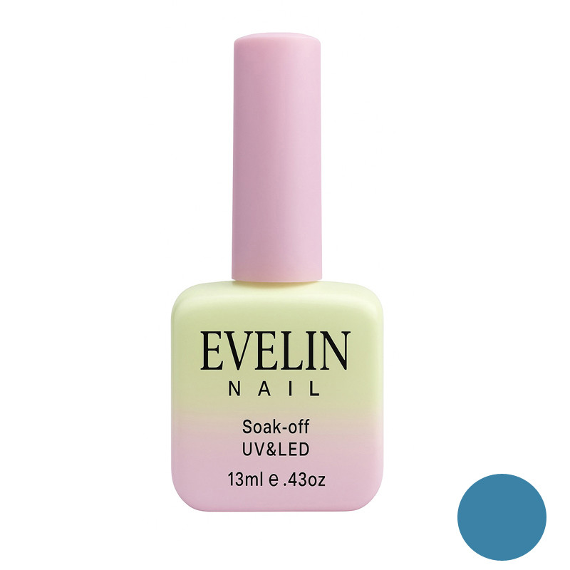 لاک ژل براق ناخن اولاین مدل 13M شماره 26 رنگ آبی روشن