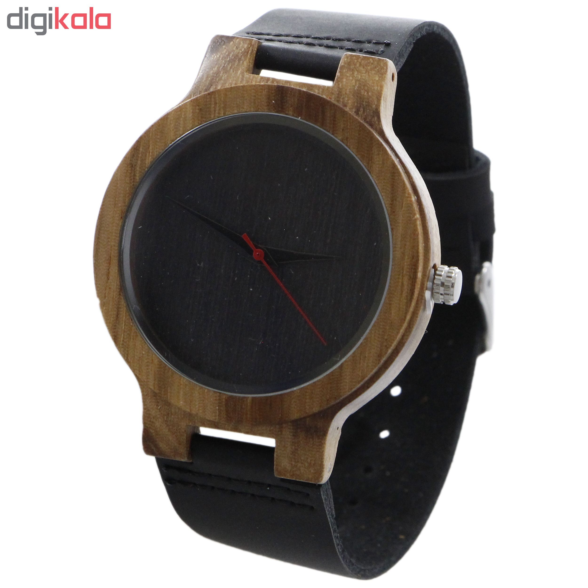 ساعت مچی چوبی عقربه ای - کد BMK14
