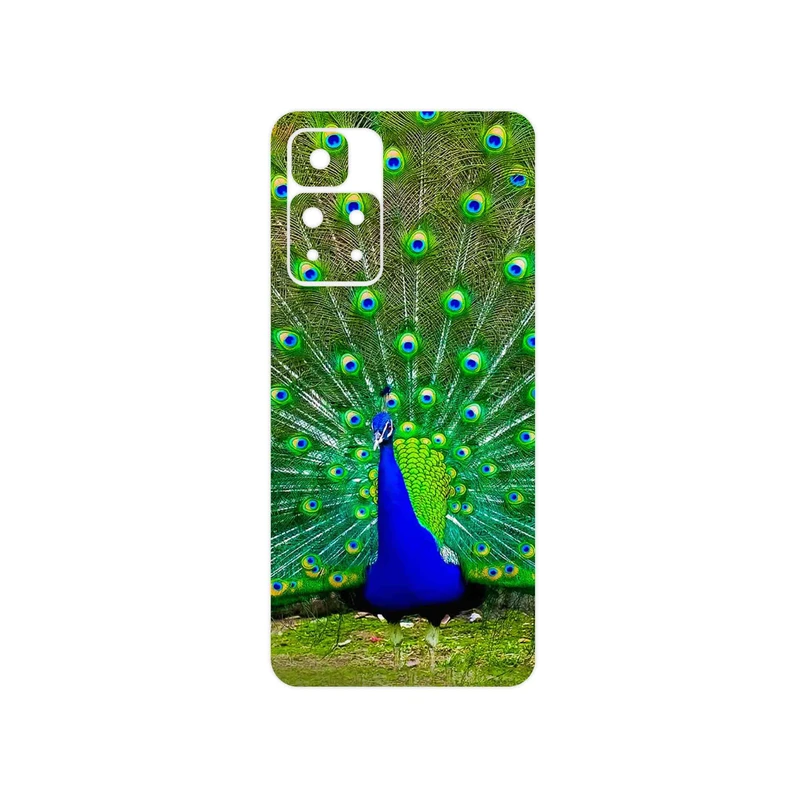 برچسب پوششی ماهوت مدل Peacock مناسب برای گوشی موبایل شیائومی Redmi Note 11 Pro Plus 5G