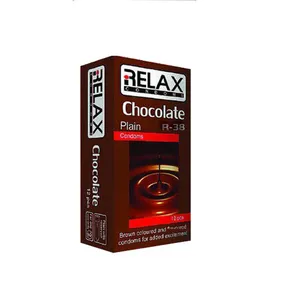 کاندوم ریلکس مدل CHOCOLATE PLAIN کد R39 بسته 12عددی