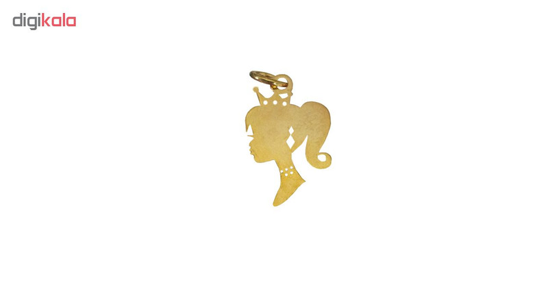 آویز گردنبند طلا 18 عیار زنانه گالری گل سرخ مدل AG92