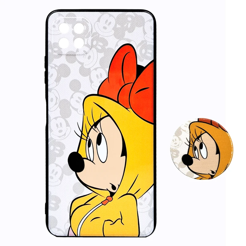 کاور مدل میکی موس مناسب برای گوشی موبایل سامسونگ Galaxy A22 5G به همراه پاپ سوکت
