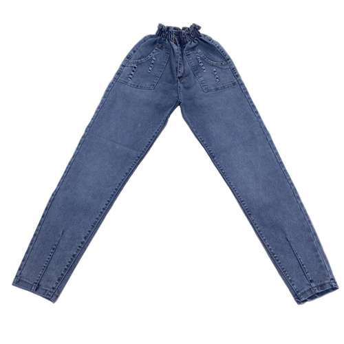 شلوار جین زنانه مدل مام فیت کمر کشی