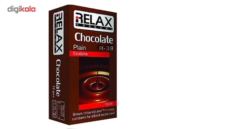 کاندوم ریلکس مدل CHOCOLATE PLAIN کد R39 بسته 12عددی