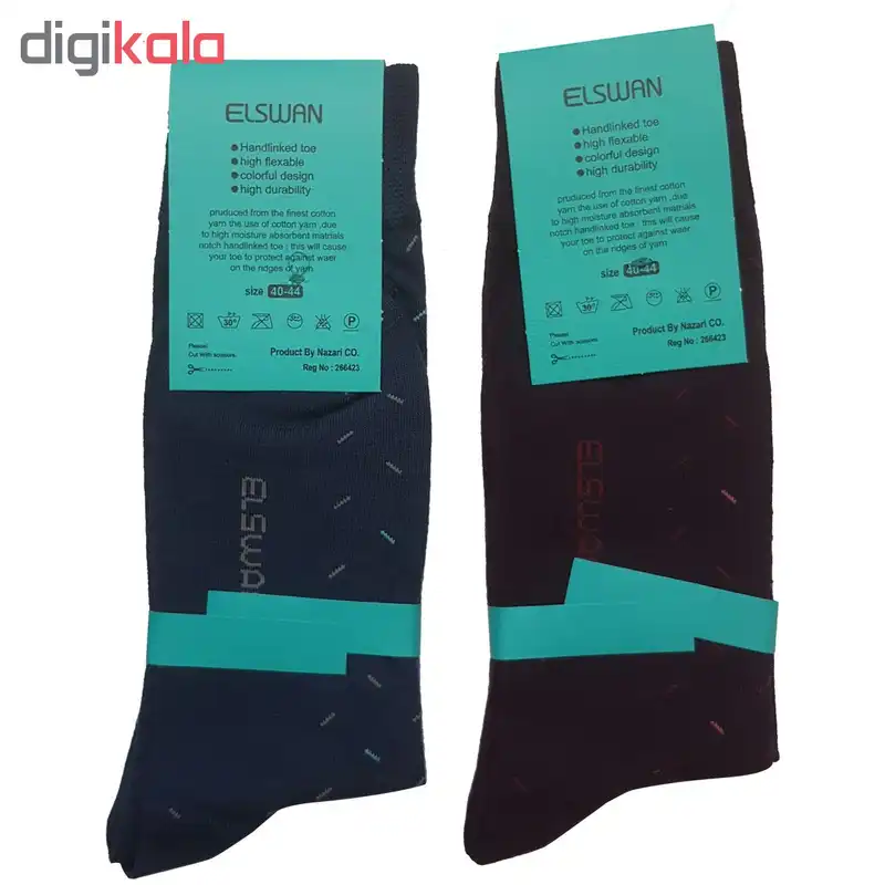 جوراب مردانه ال سون طرح برنابه او کد PH37 مجموعه 6 عددی