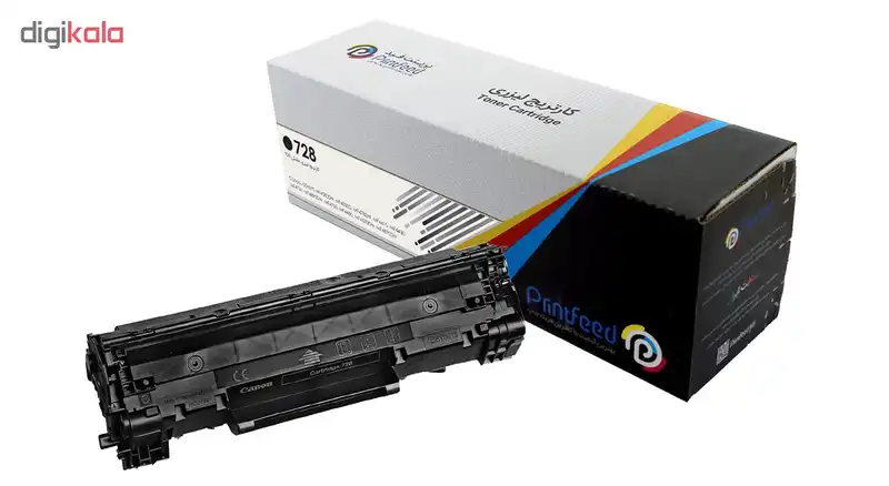تونر کارتریج لیزری مشکی پرینت فید مدل 728