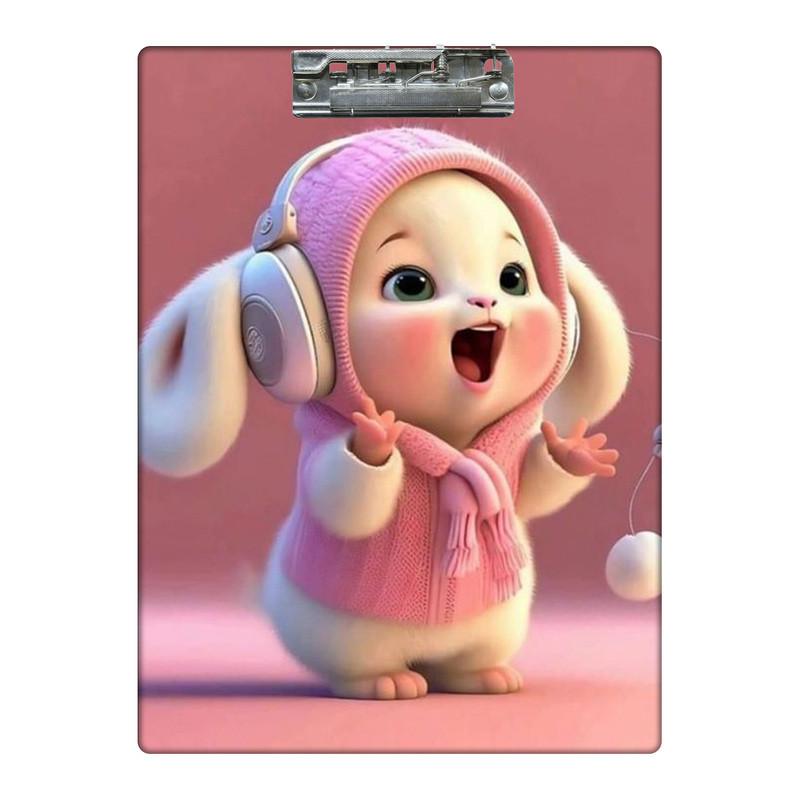 تخته شاسی طرح خرگوش و موزیک کد 0145528 سایز A4