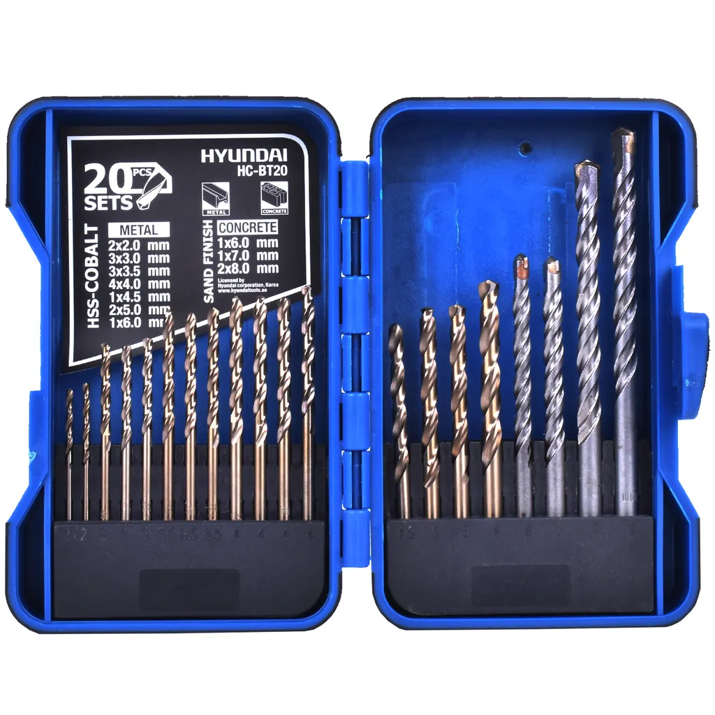 مجموعه 20 عددی مته هیوندای مدل HC-BT20