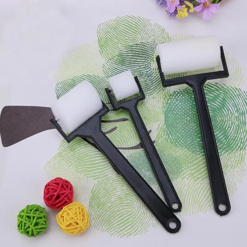 ابزار سفالگری به گز مدل غلطک چاپ طرح اسفنجی مجموعه 3 عددی