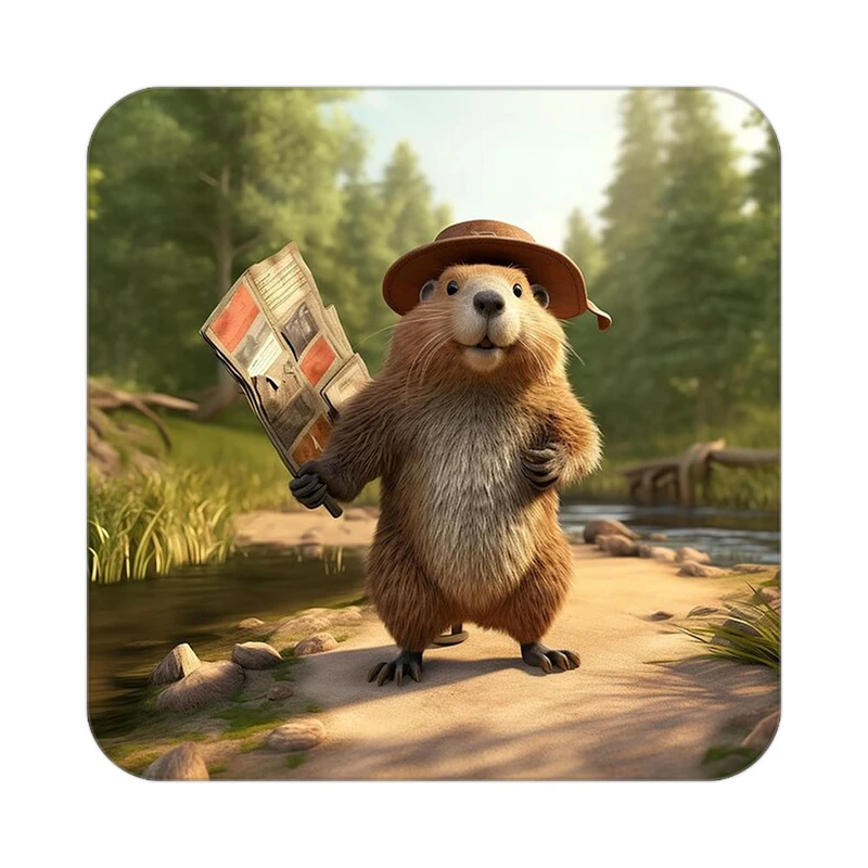 زیر لیوانی کاکتی طرح حیوانات کارتونی مدل mp27372