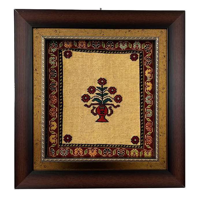 تابلو فرش دستباف مدل گلبافه