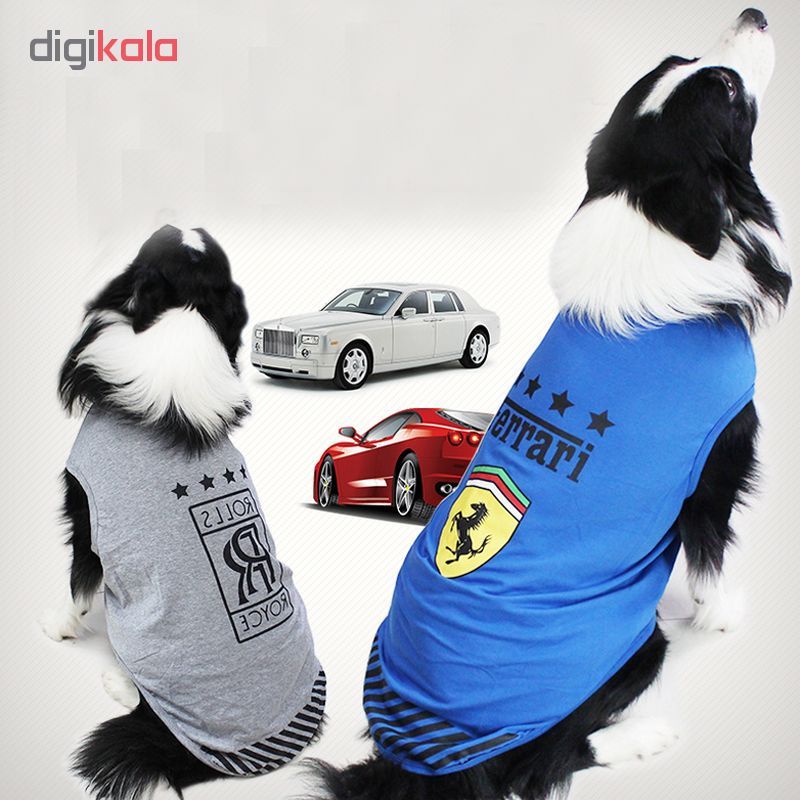 لباس سگ مدل car کد 3 سایز 6XL 