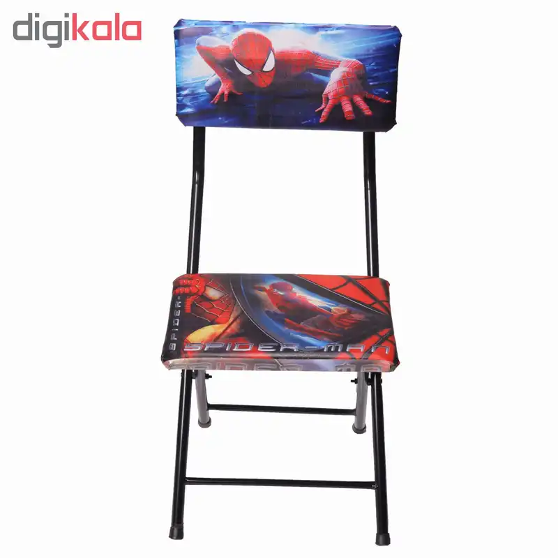 میز تحریر و صندلی طرح مرد عنکبوتی (وایت بردی،تاشو،تنظیم شونده ارتفاع)