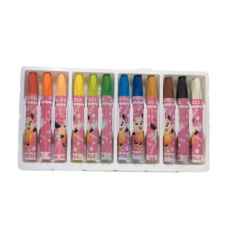 مداد شمعی 12 رنگ کد 6