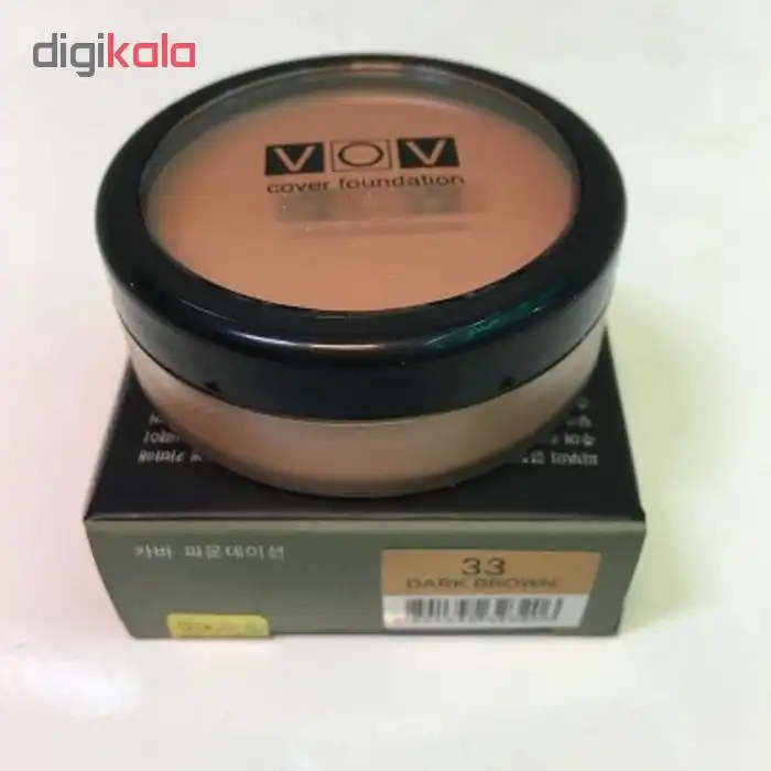 کرم پودر وو مدل COVER FOUNDATION شماره 33 حجم 22 میلی لیتر