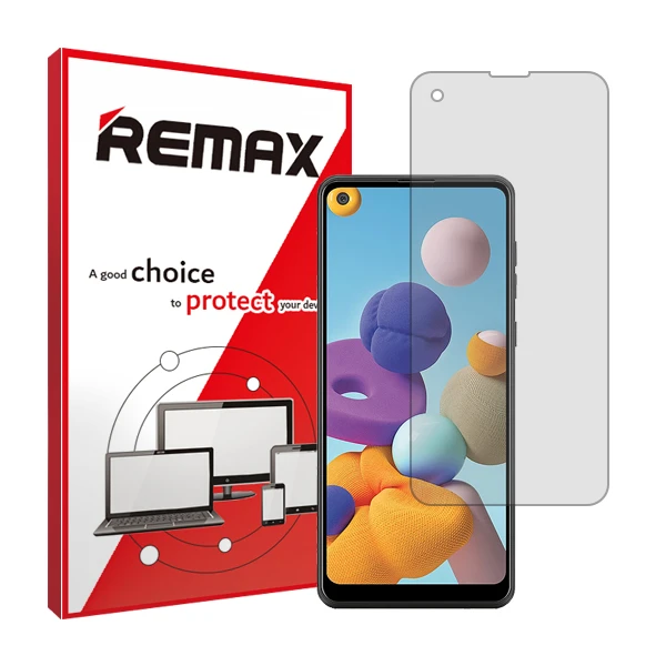 محافظ صفحه نمایش شفاف ریمکس مدل HyGEL مناسب برای گوشی موبایل سامسونگ Galaxy A21 