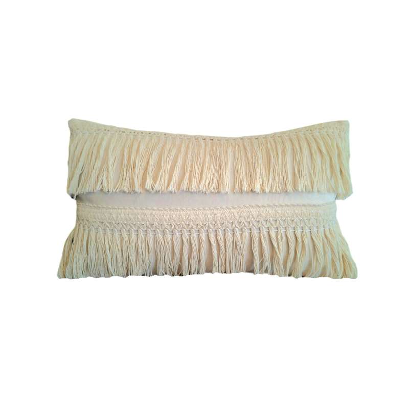 کاور کوسن مدل مکرومه مستطیل کاور کوسن مدل مکرومه مستطیل