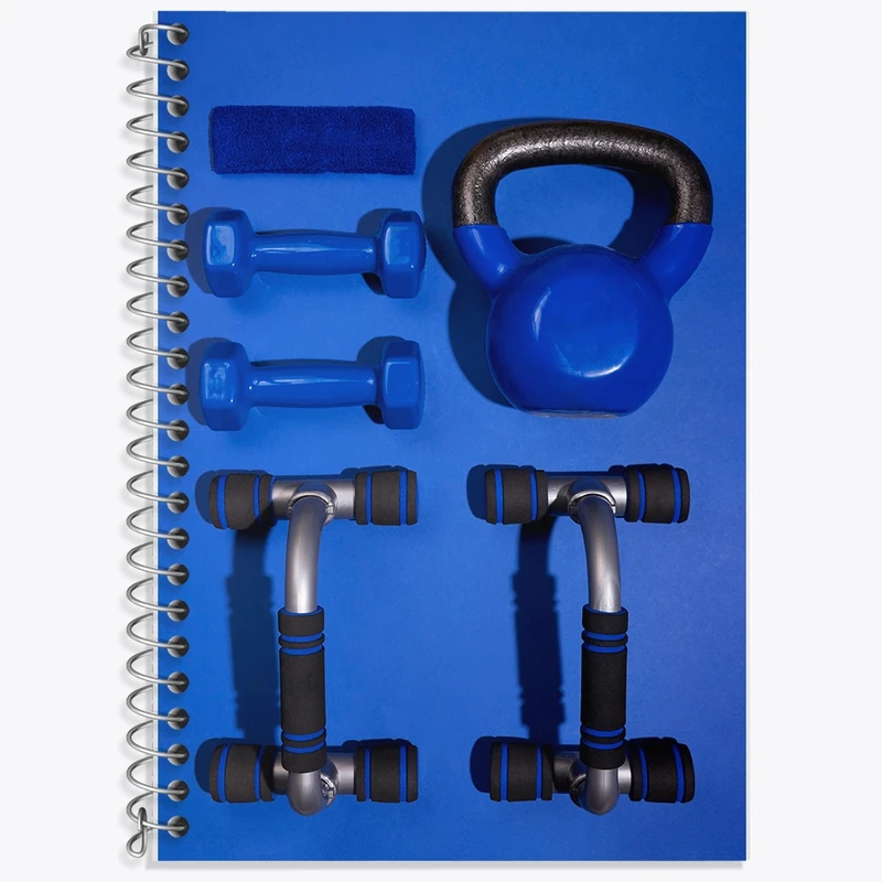 دفتر زبان 50 برگ خندالو مدل سه خط طرح باشگاه و ورزش کد F1504