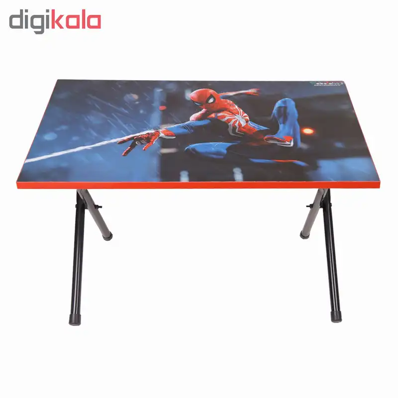 میز تحریر پایه کوتاه طرح مرد عنکبوتی (وایت بردی،تاشو،تنظیم شونده ارتفاع)
