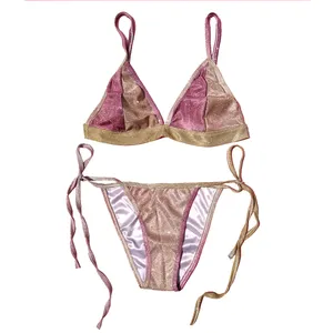 ست شورت و سوتین زنانه مدل براق