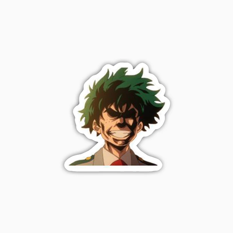 استیکر لپ تاپ و موبایل بووم طرح انیمه My hero academy مدل deku کد NY1