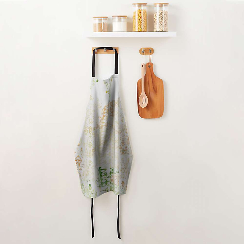 پیش بند آشپزخانه مدوپد طرح گلیم سبز مدل mod00041