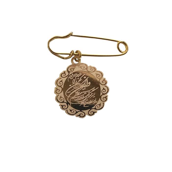 سنجاق سینه طلا 18 عیار گالری گل سرخ مدل 10_10