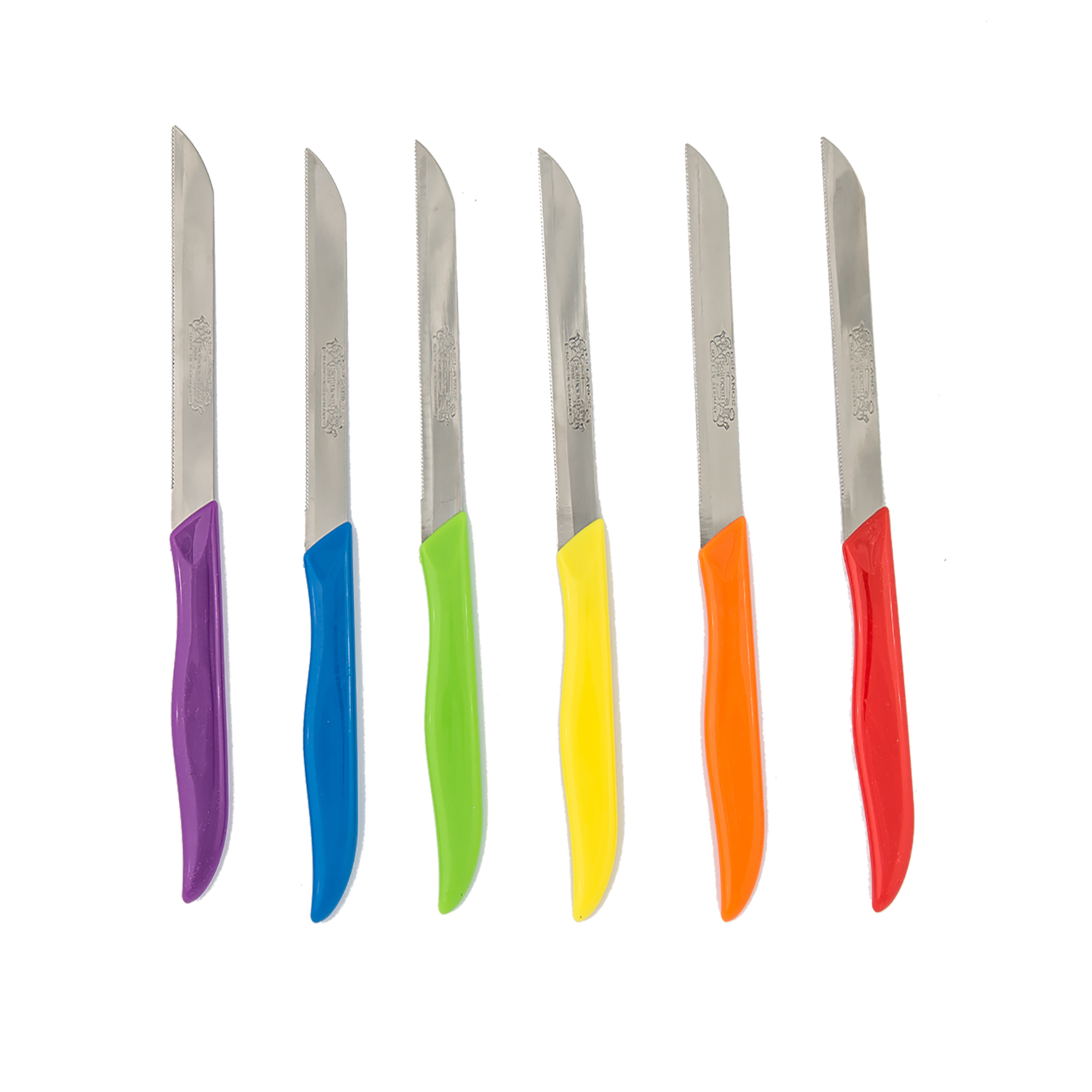 چاقوی آشپزخانه مدل رنگین کمان بسته 6 عددی