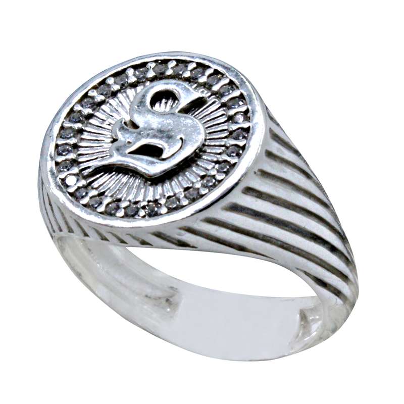 انگشتر نقره زنانه مدل اس کد sd128