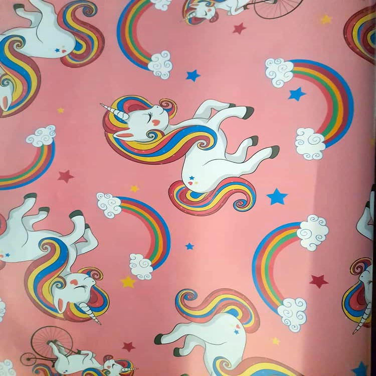 کاغذ کادو مدل اسب تک شاخ کد Am-unicorn بسته 5 عددی