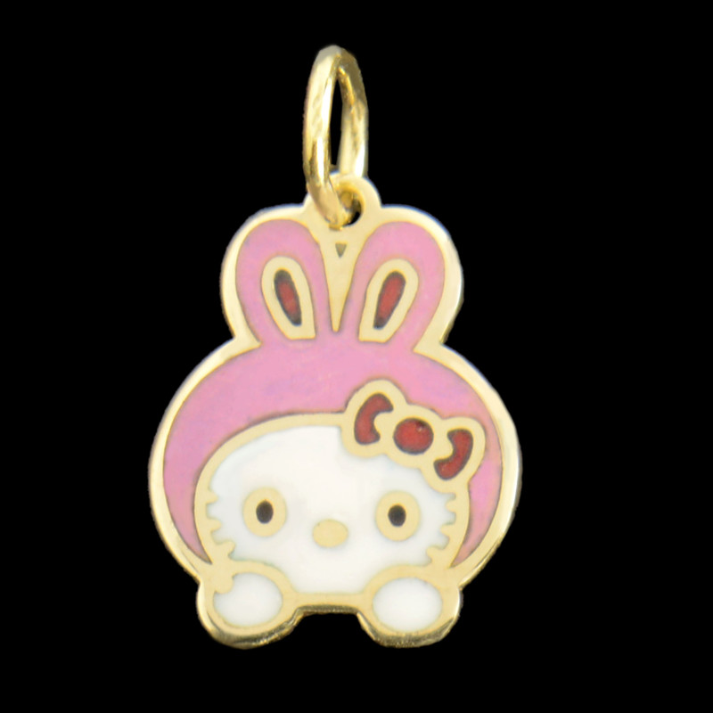 آویز گردنبند طلا 18 عیار دخترانه کد 679