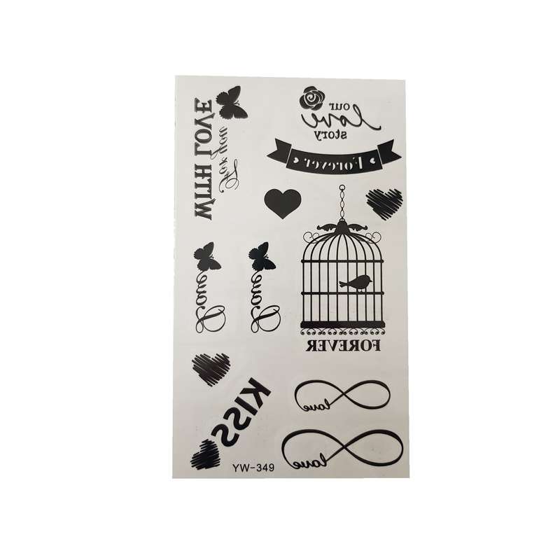 برچسب تتو موقت مدل asan-yw349