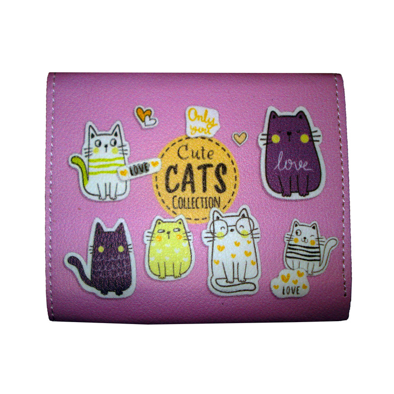 کیف پول دخترانه مدل cute cat کد Al-1011