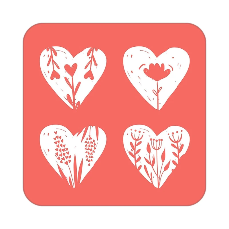 زیر لیوانی کاکتی طرح عاشقانه مدل mp40816