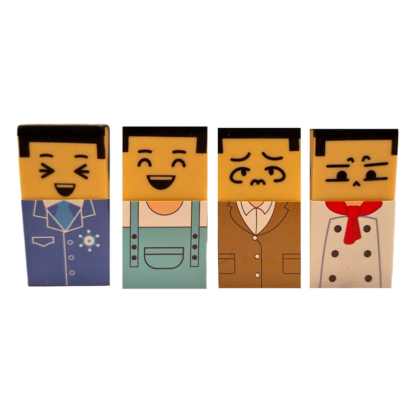 پاک کن مدل مرد کچل شو مجموعه 4 عددی