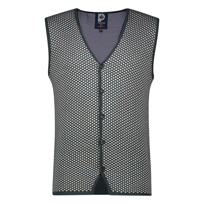 ژیله مردانه تریکو پاییزان مدل J800 رنگ سبز