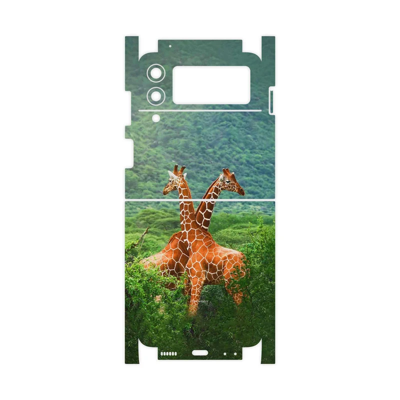 برچسب پوششی ماهوت مدل Giraffe-FullSkin مناسب برای گوشی موبایل سامسونگ Galaxy Z Flip3 5G