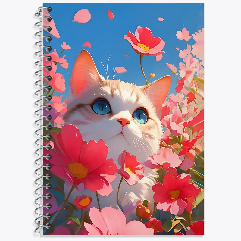 دفتر لغت 50 برگ خندالو طرح گربه بامزه کد F7845