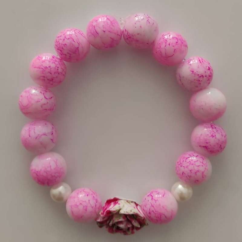 دستبند دخترانه مدل گل 001