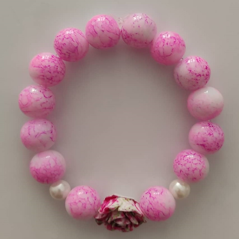 دستبند دخترانه مدل گل 001