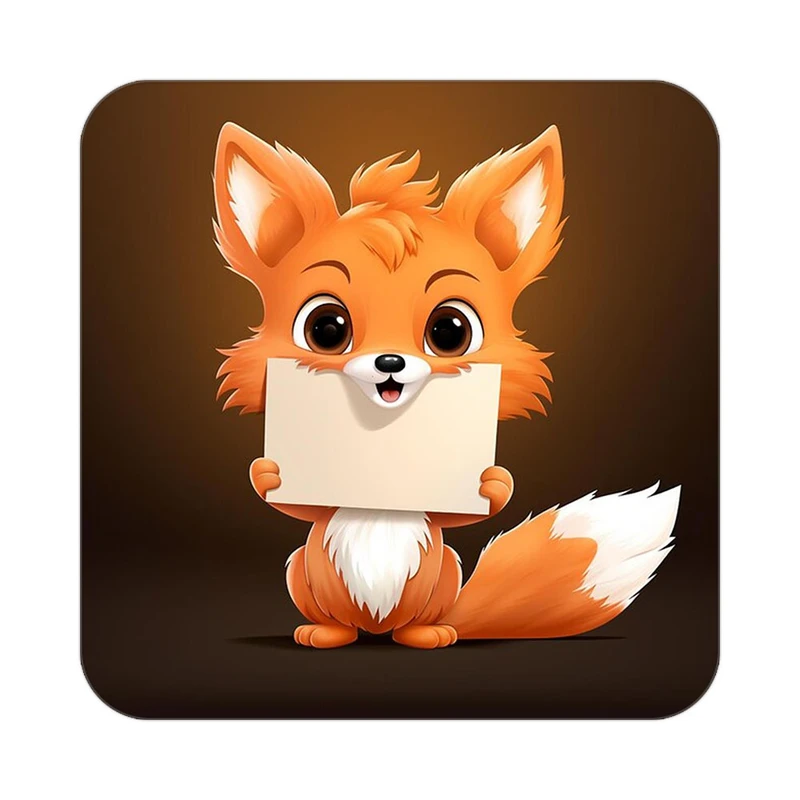 زیر لیوانی کاکتی طرح حیوانات کارتونی مدل mp27930