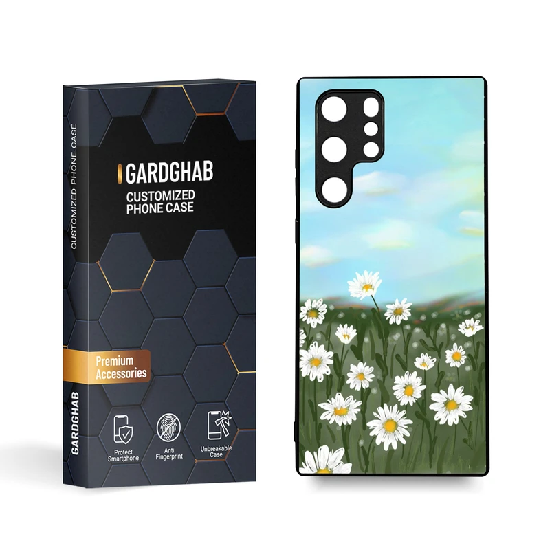 کاور گارد قاب مدل گل مناسب برای گوشی موبایل سامسونگ Galaxy S22 Ultra
