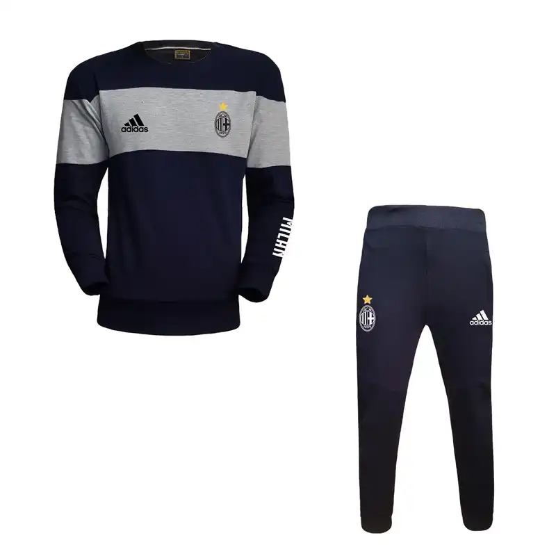 ست تی شرت و شلوار ورزشی مردانه طرح تیم آث میلان