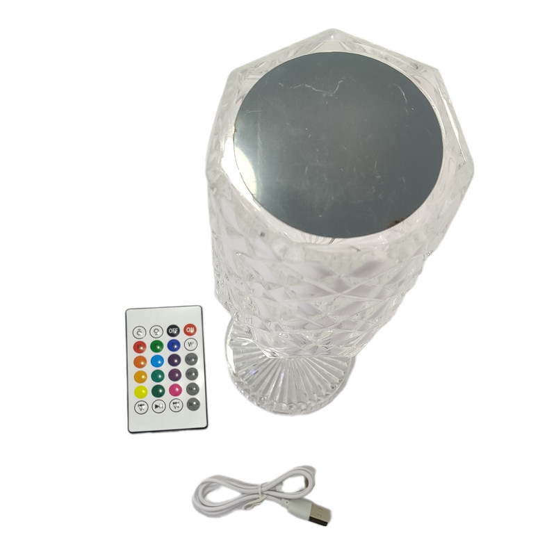 چراغ خواب مدل کریستالی پایه دار