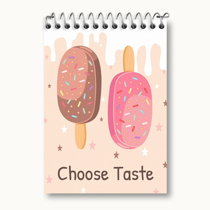 دفتر یادداشت 50 برگ خندالو مدل بستنی کد N143