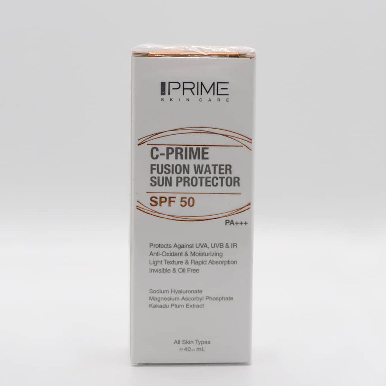 فلوئید ضدآفتاب بی‌رنگ پرایم SPF50 مدل C-Prime Fusion Water مناسب انواع پوست، حجم 40 میلی‌لیتر -  - 11