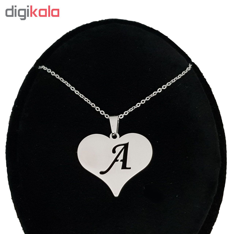 گردنبند نقره طرح حرف A کد SS1